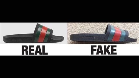 black gucci shoes fake|how to authenticate gucci slides.